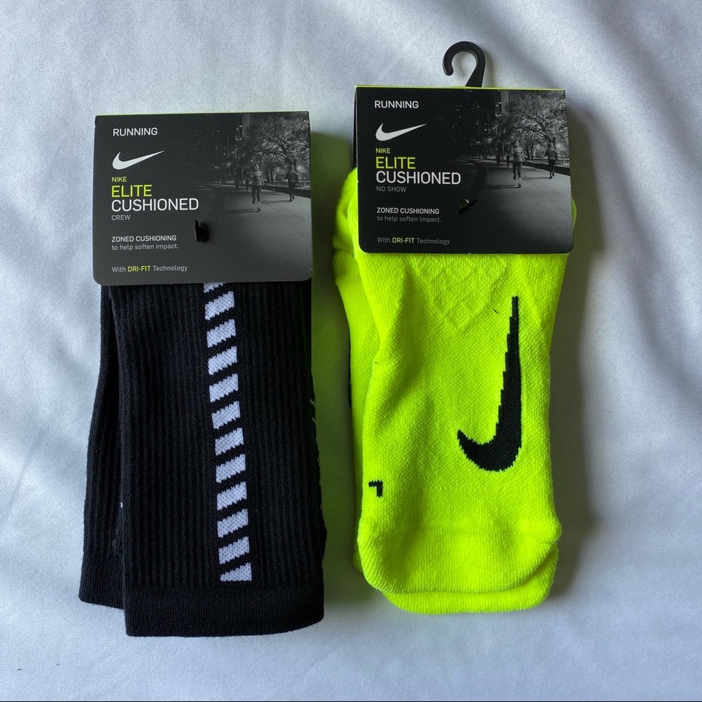 NWT Nike Elite Cushioned running socks BUNDLE